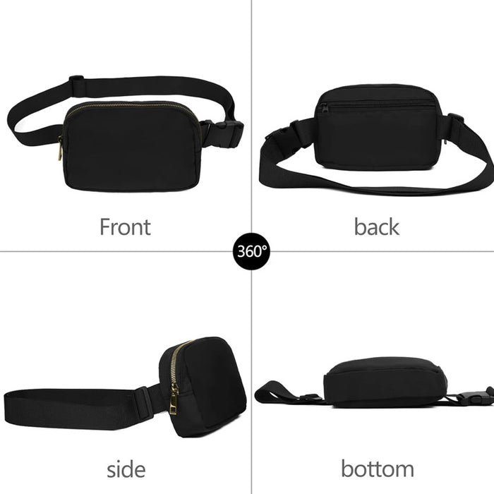 Wholesale Outdoor Sports Crossbody Bag Mobile Phone Bag Nylon Running Fitness Bag Spot Lulu Same Style Waist Bag