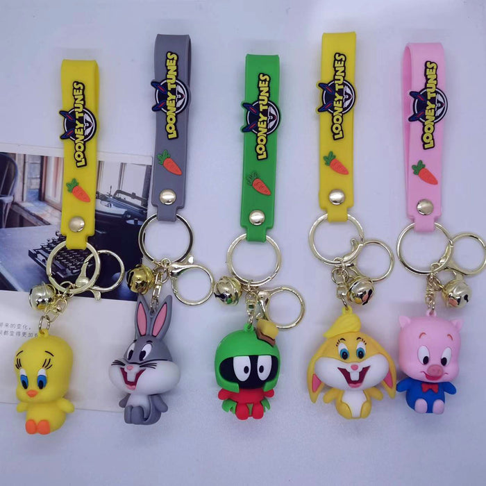 Wholesale Cartoon doll rabbit brother Duck Key Chain pendant bag car key chain accessories gift