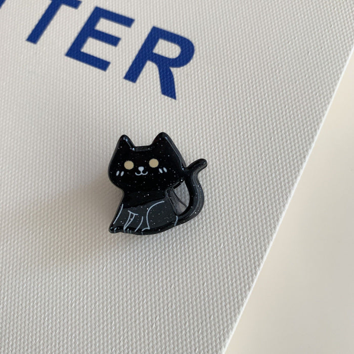 Wholesale  Fun Small Clip Funny Ghost Pumpkin Black Bat Personalized Acrylic Hair Clip Hair Accessory