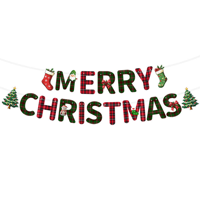 Wholesale Christmas Door Head Decoration Pendant Party Scene Atmosphere Decoration Paper Creative Small Door Hanging