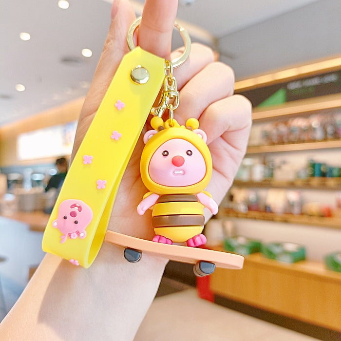 Wholesale Cartoon Doll Silicone Keychain JDC-KC-MingT274