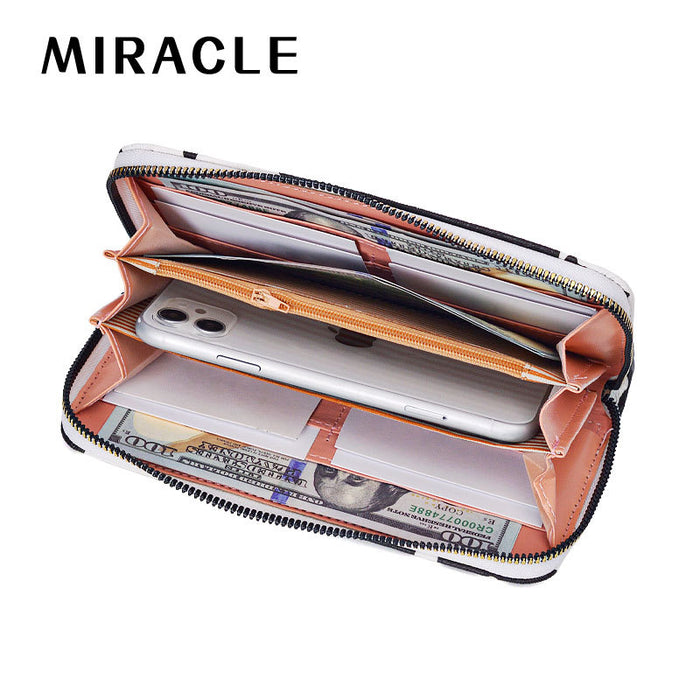 Wholesale Cow Print Card Holder with Large Capacity