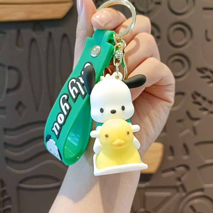 Wholesale Silicone Cartoon Doll Keychain JDC-KC-MingT209