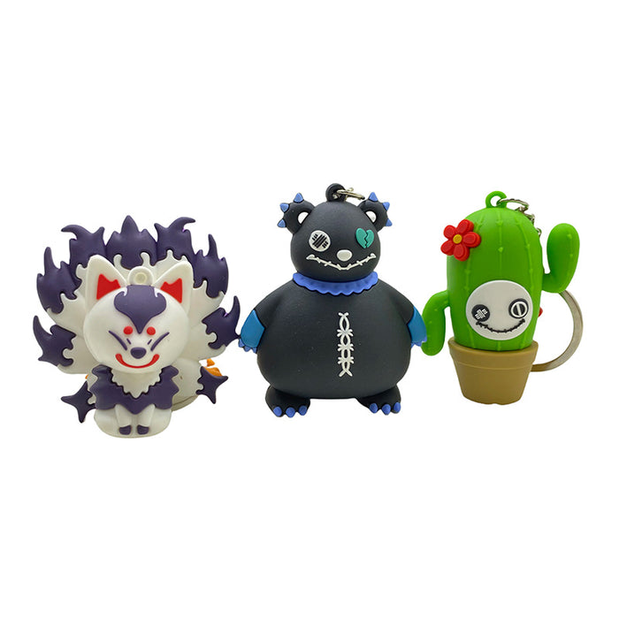 Wholesale Cartoon Anime PVC 3D Doll Keychain Bag Pendant Blind Box Doll Ornament Wholesale