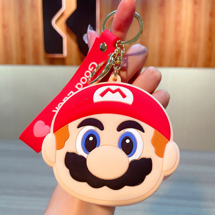 Wholesale Cute Cartoon Silicone Coin Purse Keychains