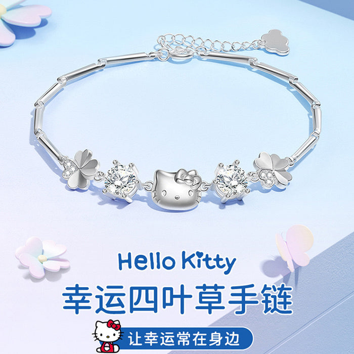 Wholesale Four leaf clover bracelet simple, light luxury, niche, exquisite, high-end design, cartoon bracelet