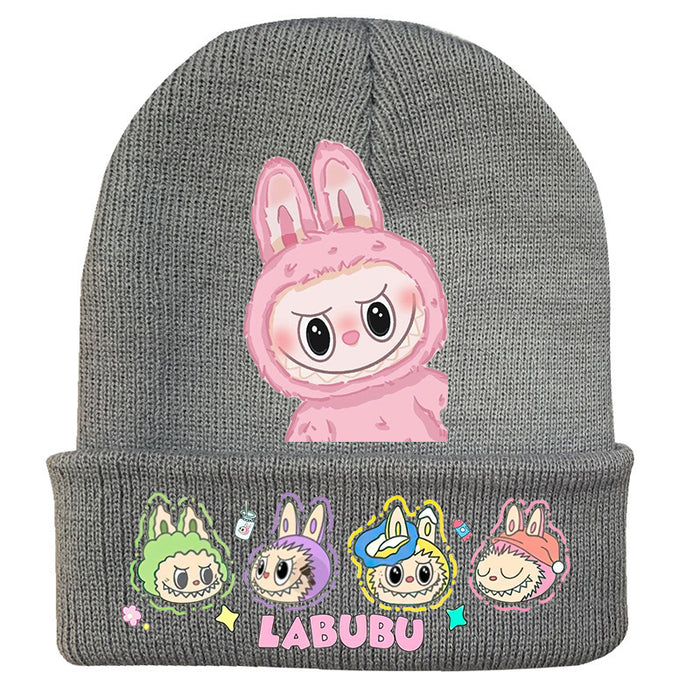 Wholesale   knitted hat autumn and winter new wool hat adult outdoor warm hat cross-border cartoon cold hat