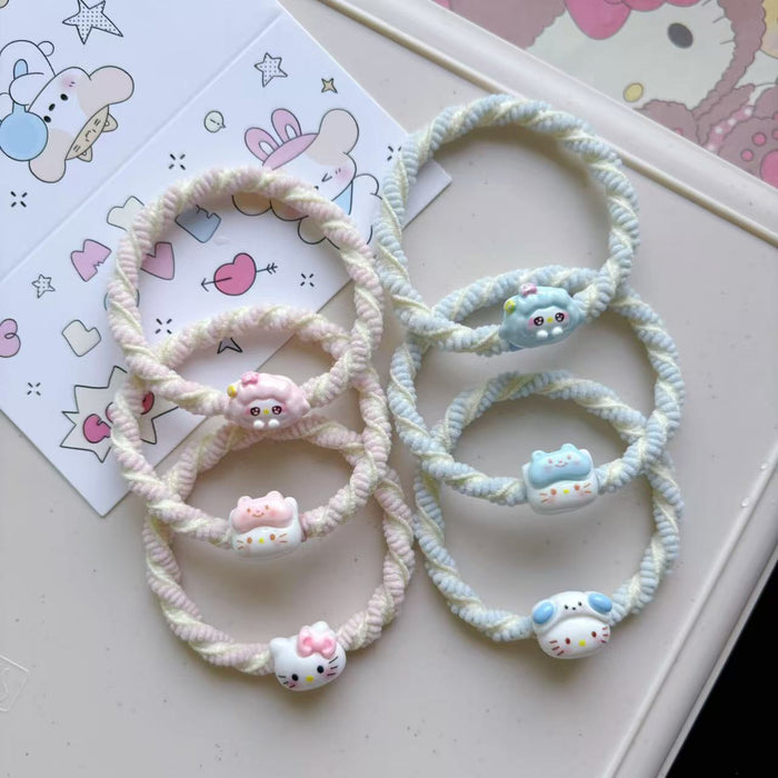 Wholesale Rubber Band Resin Headline Katie Hair Ring Couple Hair Accessories