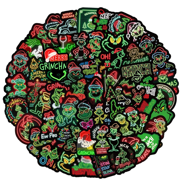 Wholesale 60pcs Pink Christmas Graffiti Stickers