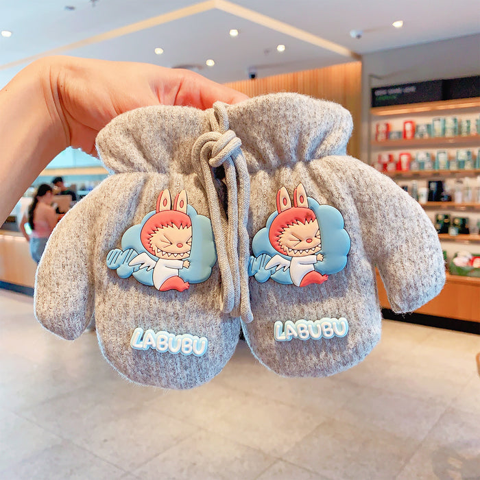 Wholesale Baby Bear Cotton Children' s Gloves Cartoon Winter Warmth