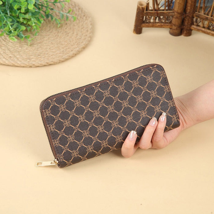 Wholesale Long Large Capacity Double Zipper Clutch Wallet JDC-WT-HNG001