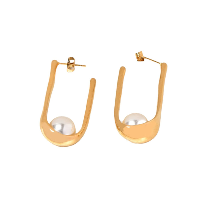 Wholesale Stainless Steel Pearl Earrings