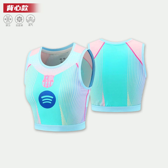 Wholesale World Cup National Team Football Girls Crop Top Short-Sleeve Sports Vest
