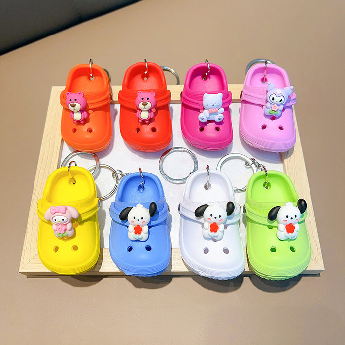 Wholesale Soft Rubber Hole Shoes Keychain JDC-KC-Woan008