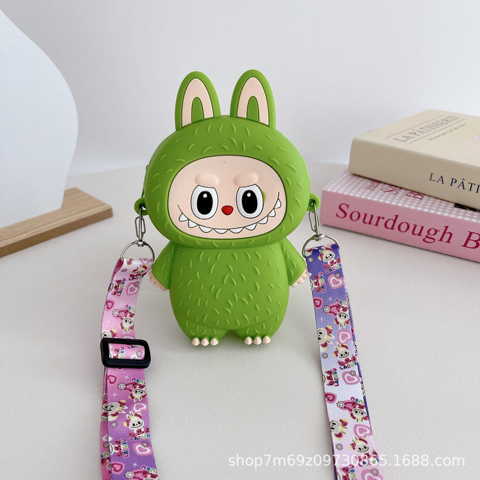 Wholesale Children's cartoon silicone small bag crossbody bag shoulder bag coin purse