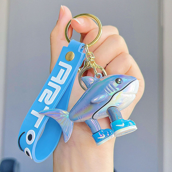 Wholesale Cute electroplated glossy cartoon character keychains