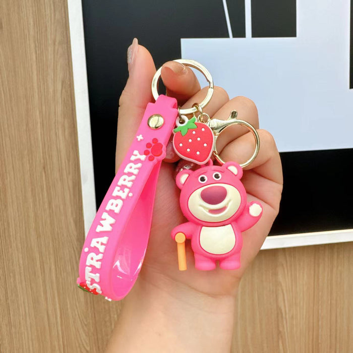 Wholesale Cartoon Cute Keychain Cute Women's Bag Pendant Car Keychain Bag Hanging Decoration Gift Batch