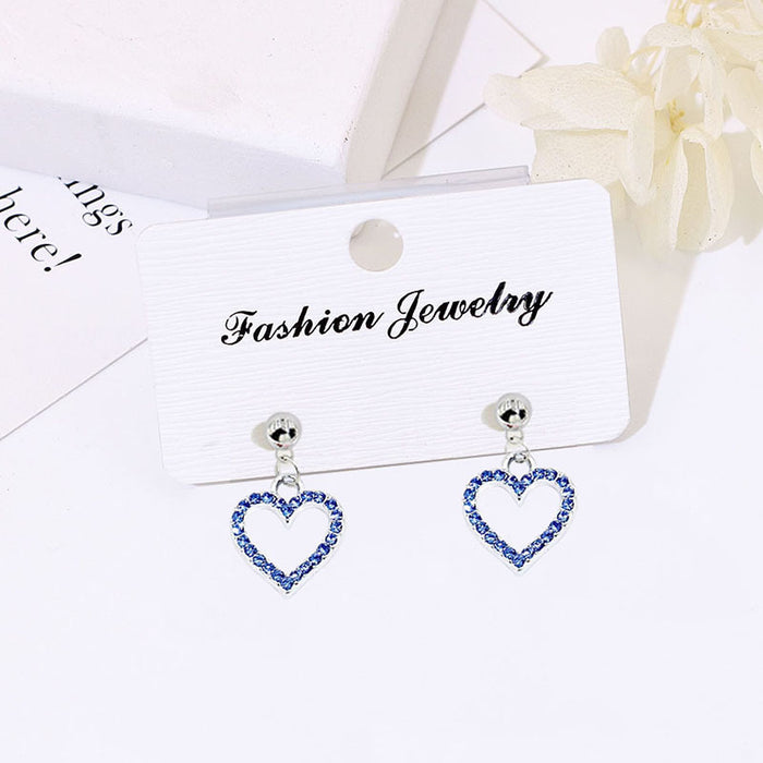 Wholesale Alloy Openwork Heart Earrings