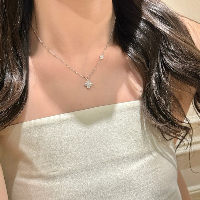 Wholesale Diamond encrusted necklace, light luxury, high-end, versatile necklace