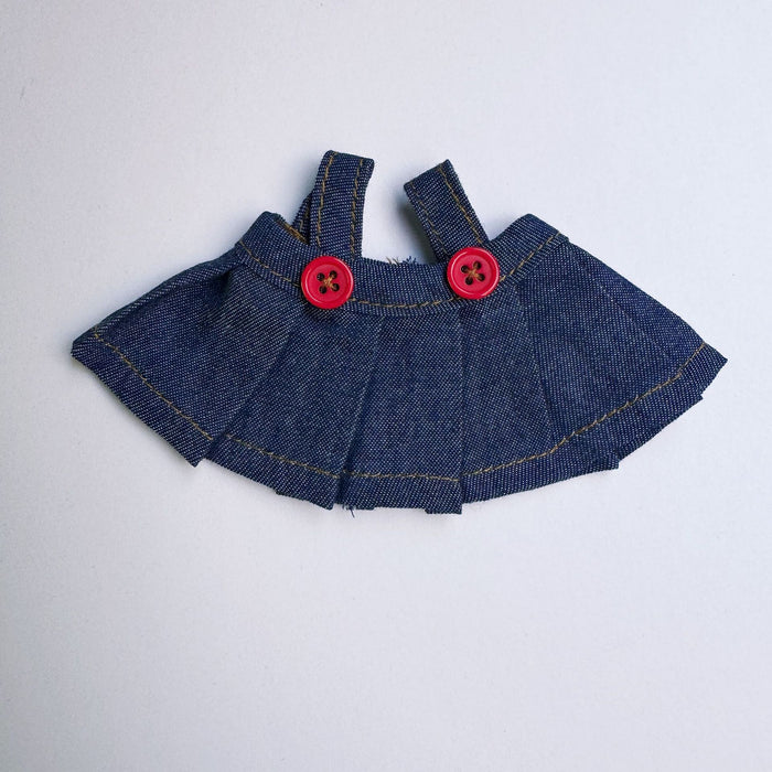 Wholesale 17cm  Doll Clothing Replacement Plush Doll Cowboy Pleated Skirt Cotton Doll Dress up