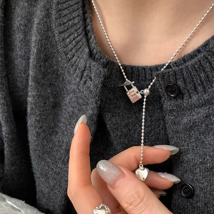 Wholesale  S925 Sterling Silver Butterfly Necklace Gift Female Niche Personalized Pendant