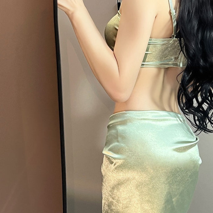 Wholesale Swimsuit Split Bikini Diamond Chain Premium Seaside Resort Hot Springs