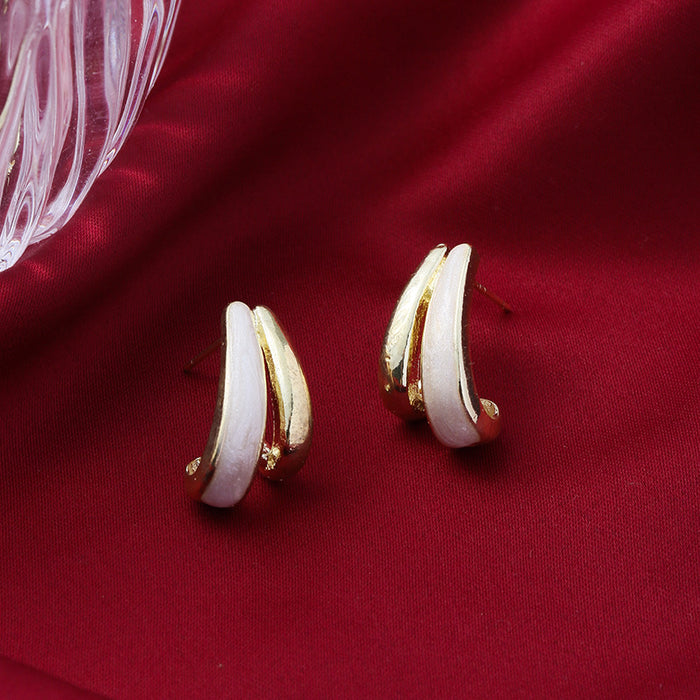 Wholesale Circular earrings, fashionable hollow earrings, artistic and creative earrings with temperament