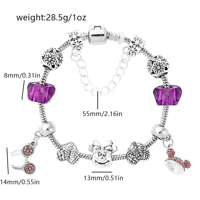 Wholesale Film and Television peripheral Animation Original God series  bad rabbit pan family bracelet diy beads loose beads jewelry