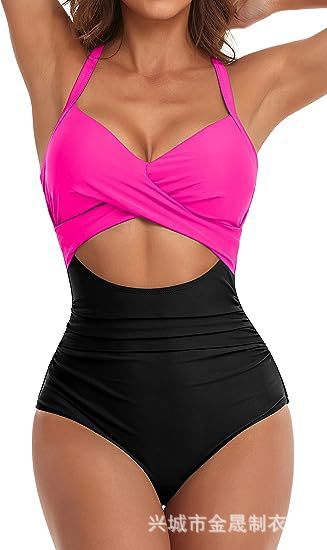 Wholesale Jumpsuit sexy women's swimsuit backless tight cross tie bikini