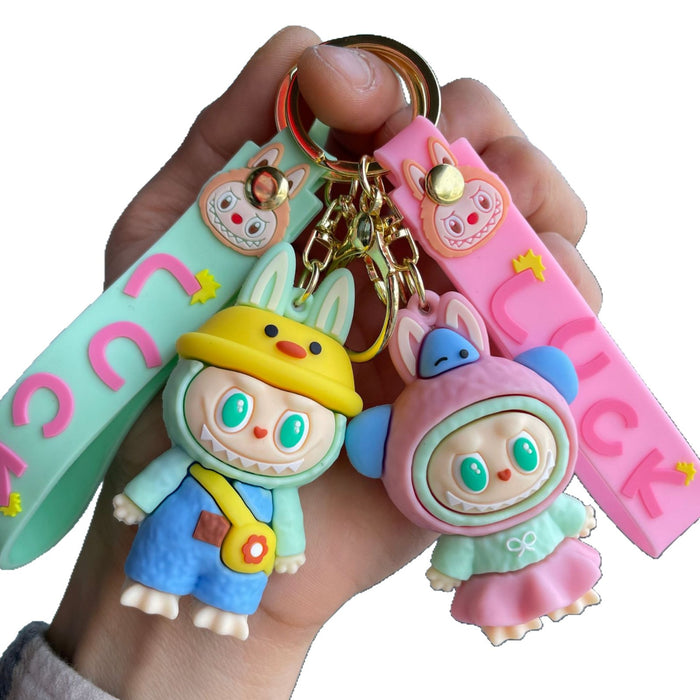 Wholesale Small Sheep Keychain Bag Pendant Doll Grabbing Machine Cartoon Doll Couple Small Gift