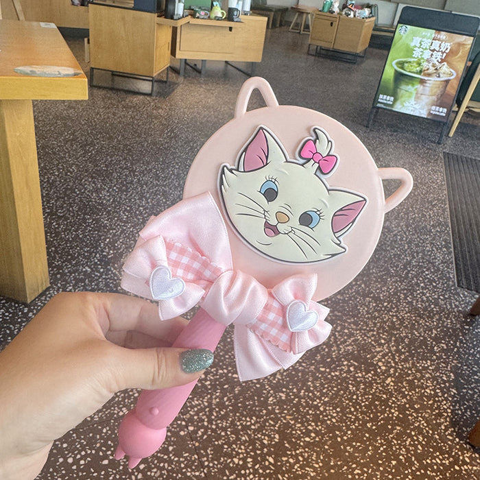 Wholesale Cartoon cat handheld makeup mirror