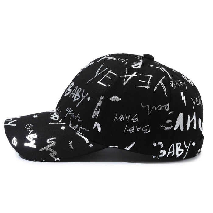 Wholesale Versatile baseball cap, letter printed duckbill cap, casual sports sun hat