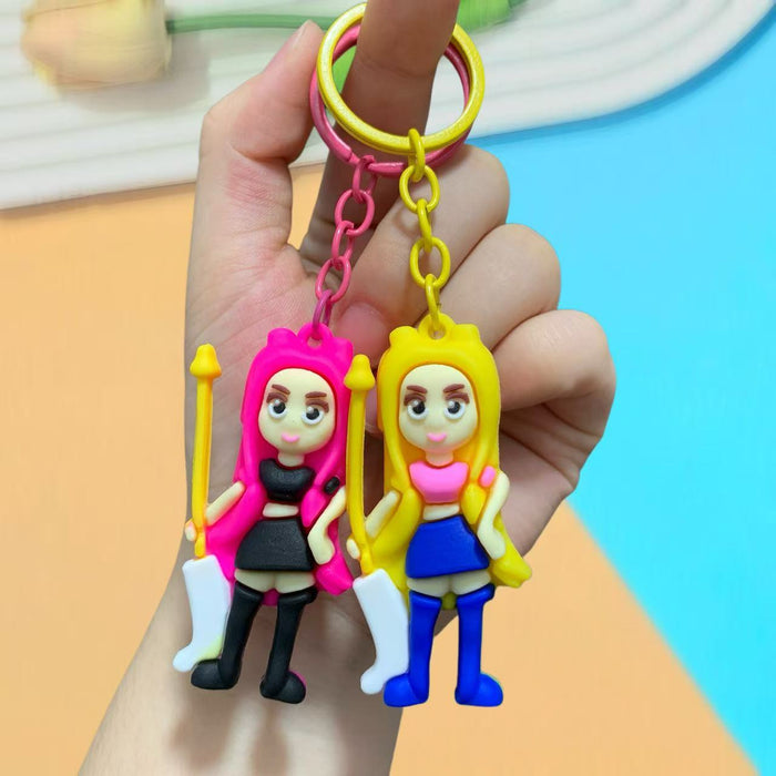 Wholesale KPOP Doll Car Keychain Bag Pendant Soft Rubber