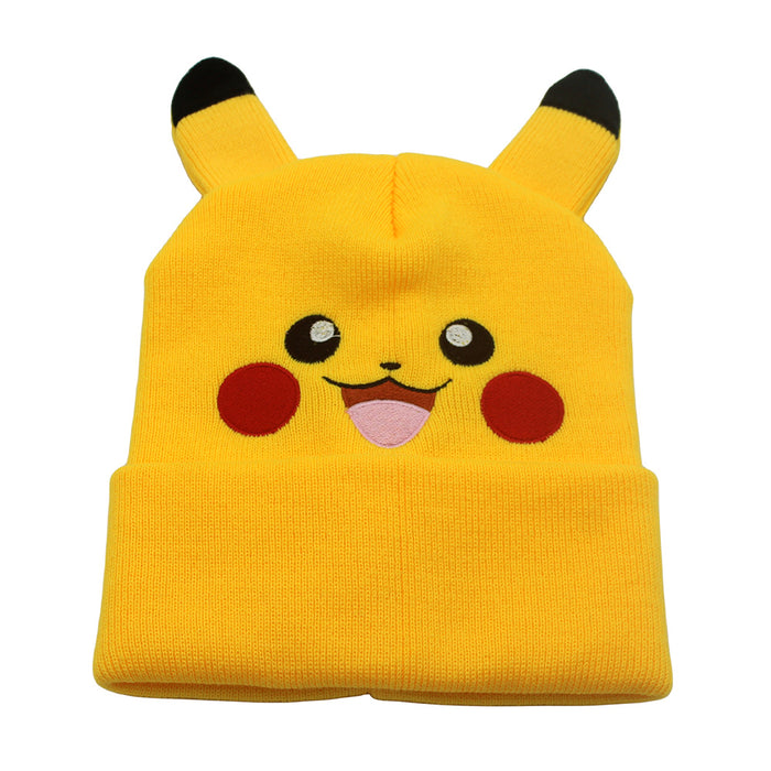 Wholesale Autumn and Winter Cartoon Cute Embroidered Knitted Hat JDC-FH-ZhiXie010