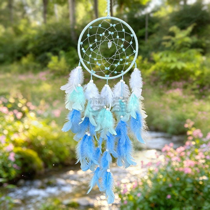 Wholesale Feather Butterfly Dream Catcher Wind Chime Bedroom Wall Decorative Accent MOQ≥2