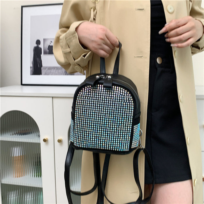 Wholesale Street Trend Shell Shape Rhinestone PU Handbag Women' s Gift Fashion Accessory