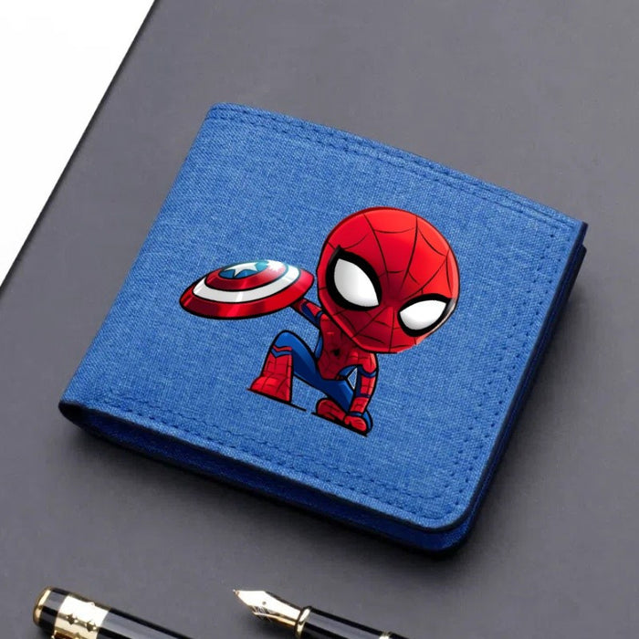 Wholesale Cartoon Print Ultra Thin Canvas Card Wallet Modern Cool Unisex Everyday Fashion Accessory