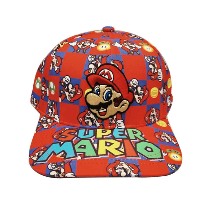 Wholesale New Hat Cosplay Performance Mario Flat Brim Baseball Cap JDC-FH-SXQ001