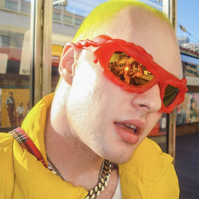 Wholesale Personalized, fashionable, alien sunglasses, futuristic sunglasses, UV resistant sunglasses