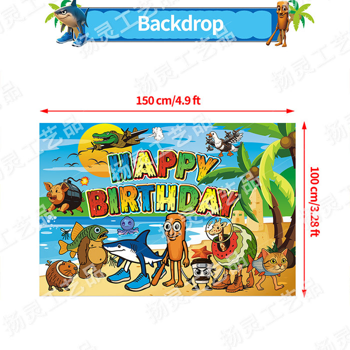 Wholesale American Classic of Mountains and Seas themed balloon decorations for a birthday party