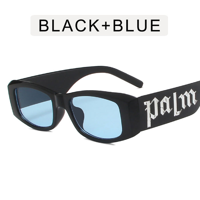 Wholesale Black box punk letter fashion sunglasses, high-end sunglasses
