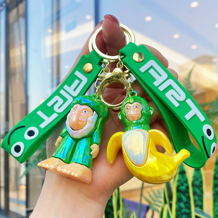 Wholesale 10 PCS Colorful and cute cartoon silicone keychains