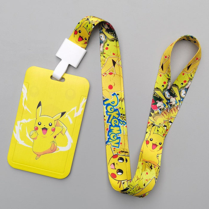 Wholesale Trendy Plastic Cartoon Card Holder With Lanyard Student ID Badge Gift