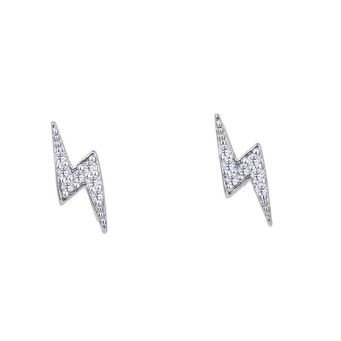 Wholesale New compact silver needle earrings, niche silver earrings