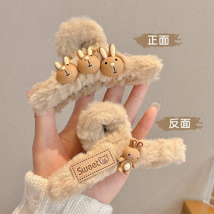 Wholesale Plush Cute Cartoon Large Hair Clips JDC-HC-Zhongx001