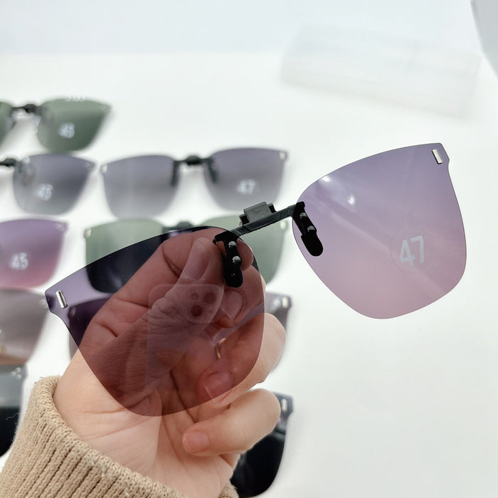 Wholesale Sunglasses Clip Ultra Light Driving Sunglasses HD Polarized Lens Sunshade Glasses