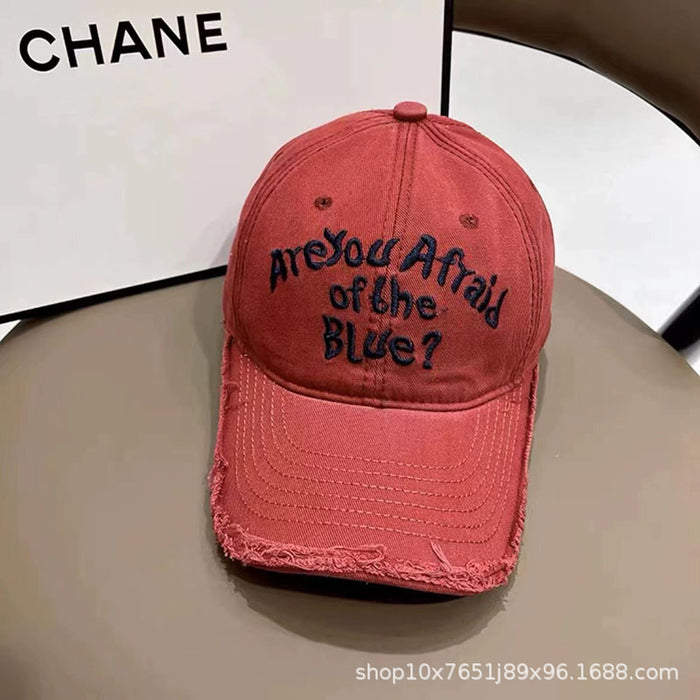 Wholesale New baseball cap, personalized retro edged duckbill cap, fashionable and versatile