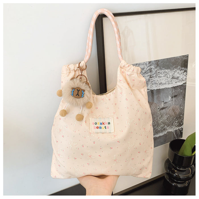 Wholesale New Cute Single Shoulder Canvas Bag Single Shoulder Bag Large Capacity Handbag Tote Bag Commuter Bag