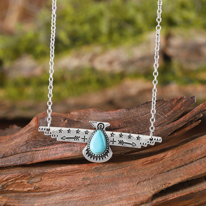 Wholesale Retro Hollow Lotus Leaf  Necklace