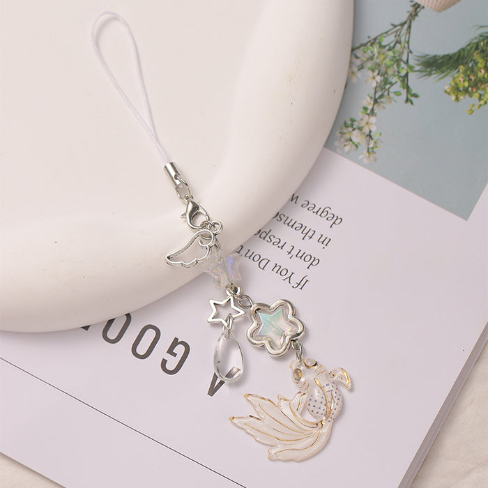 Wholesale Star Beaded Pendant Bag Pendant Versatile Mobile Phone Chain Car Pendant